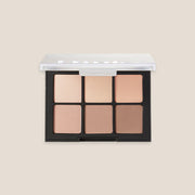 ProtoClinical k-beauty Dinto Blur-Finish Shadow 5.4g #704 Louisa May Alcott open six-pan eyeshadow palette on a clean white background with rose, taupe, and deep plum shades