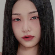 ProtoClinical k-beauty Dinto Blur-Finish Shadow 5.4g #708 J.L. Long upright rectangular eyeshadow palette with a rosy pink center and deep brown outer shades on a light background