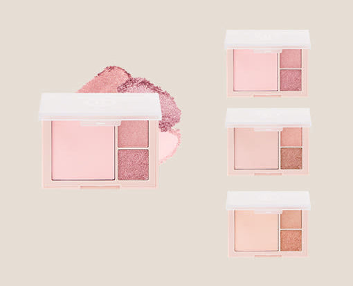 ProtoClinical k-beauty Dinto Cheek&Eye Multi-Use Palette 6.5g (3color) single centered cheek-and-eye palette packshot in a square crop on a light background