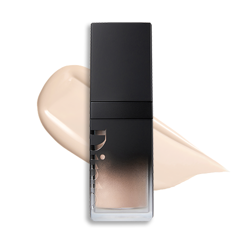 ProtoClinical k-beauty Dinto Wooncho Blur-Matte Foundation 25ml single upright foundation bottle centered on a white background with soft gray side shadows