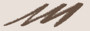 ProtoClinical k-beauty Dinto [DANTE Collection] One by One Cream Eye Pencil 0.05g (4colors) single muted taupe swatch band across a pale beige background in a narrow horizontal graphic