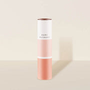 ProtoClinical k-beauty pale cream beauty product silhouette with a muted green center on a light background.