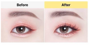 ProtoClinical k-beauty Fillimilli Point Piece Lashes (11mm)(60pcs) #Dolly Point two dark lash clusters side by side above a pale pink band on a light background