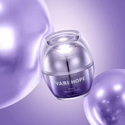ProtoClinical k-beauty lavender beauty product silhouette with a darker vertical center on a soft purple background.