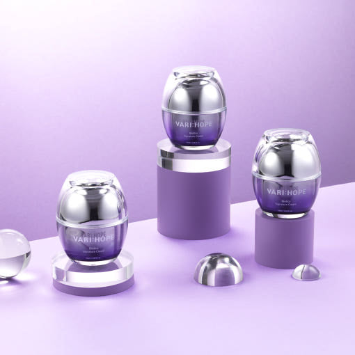 ProtoClinical k-beauty pale lavender beauty product silhouette on a light background.