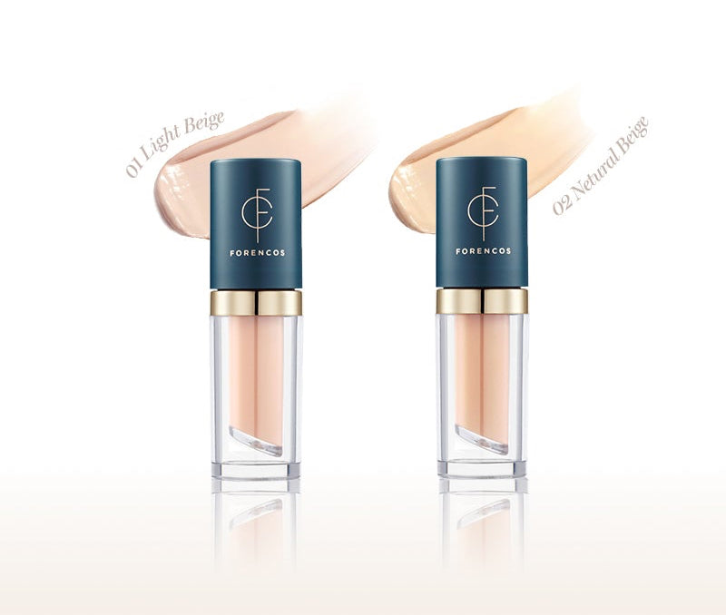 ProtoClinical k-beauty FORENCOS Tattoo Waterproof Scar Concealer 3g two upright concealer tubes side by side on a white background