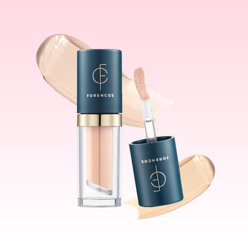 ProtoClinical k-beauty FORENCOS Tattoo Waterproof Scar Concealer 3g two concealer tubes angled side by side on a pink and white background