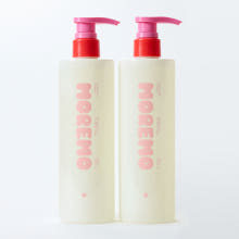 ProtoClinical k-beauty moremo Super Repair Shampoo 480ml single tall shampoo bottle on a light background with pale blue side accents
