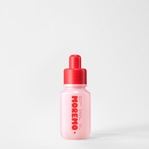 ProtoClinical k-beauty moremo Water Treatment Miracle 10 30ml (MINI) single upright mini treatment bottle centered on a pale aqua and peach background.
