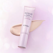 ProtoClinical k-beauty soft pink beauty banner with pale lavender tones on a light background.