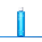 ProtoClinical k-beauty pale blue beauty product silhouette with soft horizontal accents on a light background.