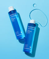 ProtoClinical k-beauty blue beauty product silhouette centered on a light blue background.