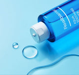 ProtoClinical k-beauty aqua beauty product silhouette with a dark teal vertical accent on a light blue background.