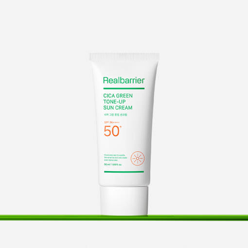 Real Barrier Cica Green Tone Up Sun Cream SPF50+ PA++++ 50ml product detail image on a light background