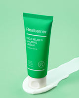 ProtoClinical k-beauty beauty product silhouette with a bright mint green vertical center on a light background.
