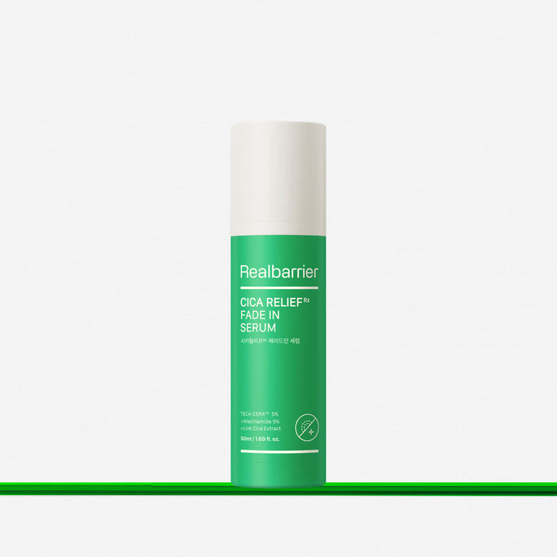 ProtoClinical k-beauty beauty product silhouette with a pale mint vertical center and soft pink side tones on a light background.