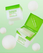 ProtoClinical k-beauty [Real Barrier] CONTROL-T Acid Quick Boosting Pad 210ml/100pads packaging with soft green and cream tones on a light background.