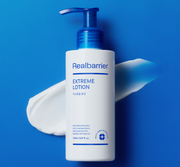 ProtoClinical k-beauty abstract beauty graphic with a bright white center on a vivid blue background.