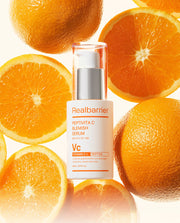 ProtoClinical k-beauty abstract beauty graphic with a pale center on a warm orange background.