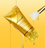 ProtoClinical k-beauty MEDICUBE: Kojic Acid Turmeric Night Wrapping Mask (75ml) single wrapping mask package centered on a clean white background in a square product shot