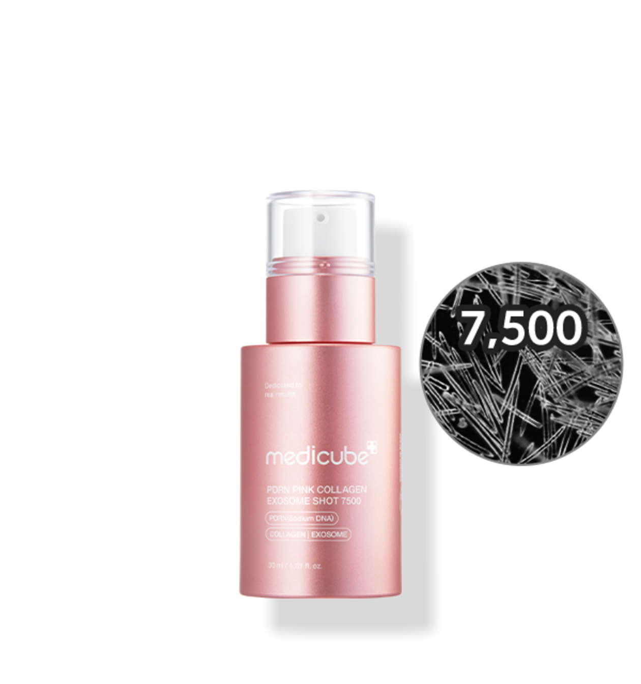 ProtoClinical k-beauty beauty product graphic in cool blue-gray and pink tones on a light background.