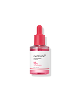 ProtoClinical k-beauty MEDICUBE: Txa Niacinamide 15% Serum (30ml) soft pink serum bottle silhouette on a light background