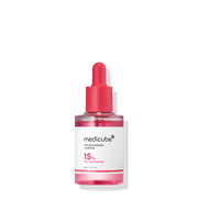 ProtoClinical k-beauty MEDICUBE: Txa Niacinamide 15% Serum (30ml) soft pink serum bottle silhouette on a light background
