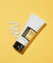 ProtoClinical k-beauty COSRX Advanced Snail 92 All in one Cream 100g (Tube type) single upright cream tube centered on a warm yellow background