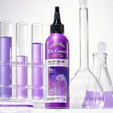 ProtoClinical k-beauty Dr.Groot Microbiome Ampoule Treatment 250ml deep violet bottle silhouette with pale lavender side tones on a light background.