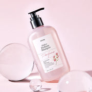ProtoClinical k-beauty [Daeng Gi Meo Ri] Mellow Perfume Shampoo 380ml shown as a beauty close-up with a soft vertical form, a subtle green accent, and a pale pink neutral background.