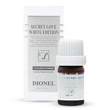 ProtoClinical k-beauty DIONEL Secret Love Feminine Hygiene Perfume Cleanser White Edition 5ml two light cleanser packages side by side on a white background.