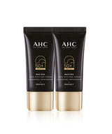 AHC Masters Aqua Rich Sun Cream (SPF50+/PA++++) 30ml+30ml Double Set by ProtoClinical shown in product packaging for a k-beauty skincare routine.