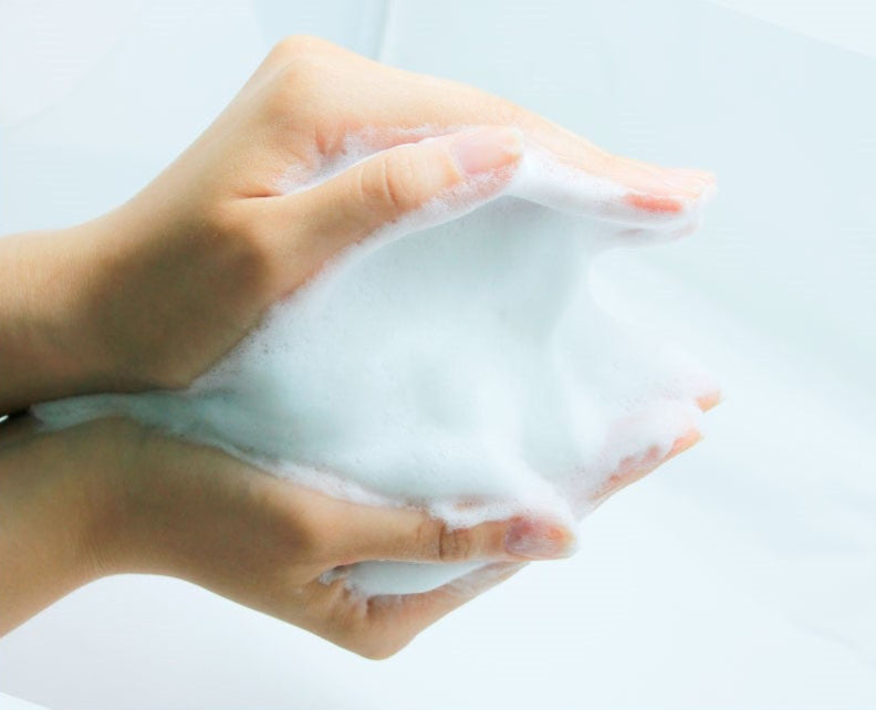 ProtoClinical k-beauty [TOO COOL FOR SCHOOL] Egg-Zyme Whipped Foam 150g single product package in a close view on a white background with visible packaging details.