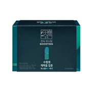 ProtoClinical k-beauty [Jung Kwan Jang] CheonNok BOOSTING 50ml*30Pouch dark blue product packaging centered on a white background