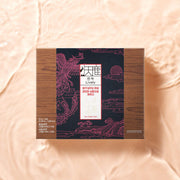 ProtoClinical k-beauty [Jung Kwan Jang] CheonNok Lively 70ml*30Pouch deep plum product packaging with a warm beige center on a light background