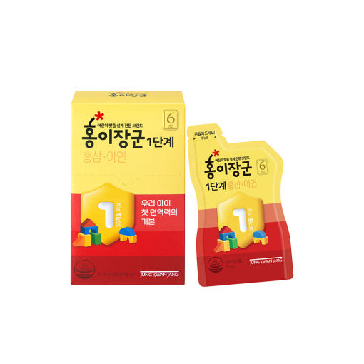 ProtoClinical k-beauty [Jung Kwan Jang] Kid Tonic Step 1 (Ages 3-4) 15ml x 30ea product packaging on a light background