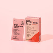 ProtoClinical k-beauty pale blush beauty graphic with two soft peach vertical forms on a light background.