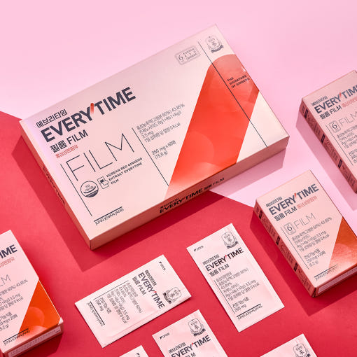 ProtoClinical k-beauty soft pink beauty product packaging with deeper rose vertical forms on a light background.