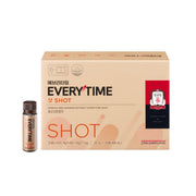 ProtoClinical k-beauty warm beige beauty product packaging with a pale blue side accent on a light background.
