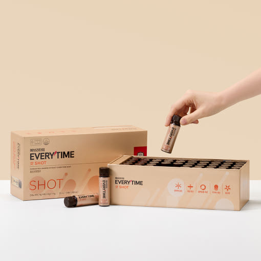 ProtoClinical k-beauty warm beige beauty graphic with a brown horizontal band on a light background.