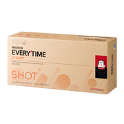 ProtoClinical k-beauty beige beauty product packaging with soft blue side accents on a light background.