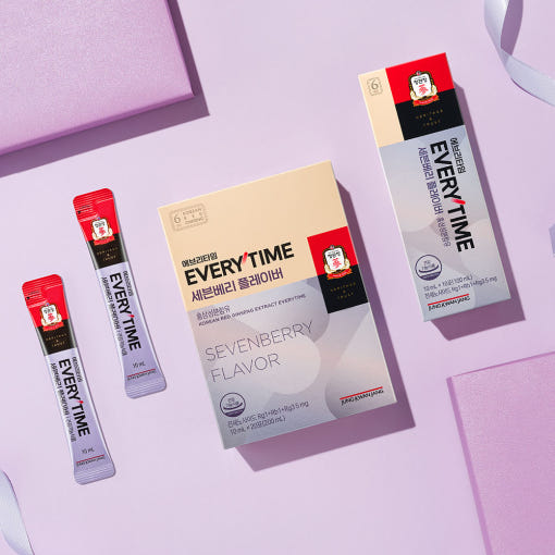 ProtoClinical k-beauty lavender beauty graphic with a beige center on a light background.