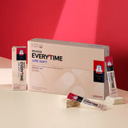 ProtoClinical k-beauty soft red rounded beauty product silhouette on a light background.