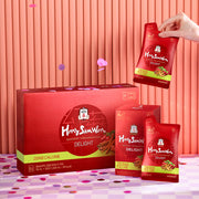 ProtoClinical k-beauty three warm red vertical beauty products on a light background.