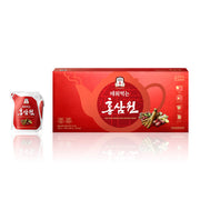ProtoClinical k-beauty red horizontal beauty product with pale blue corner accents on a light background.