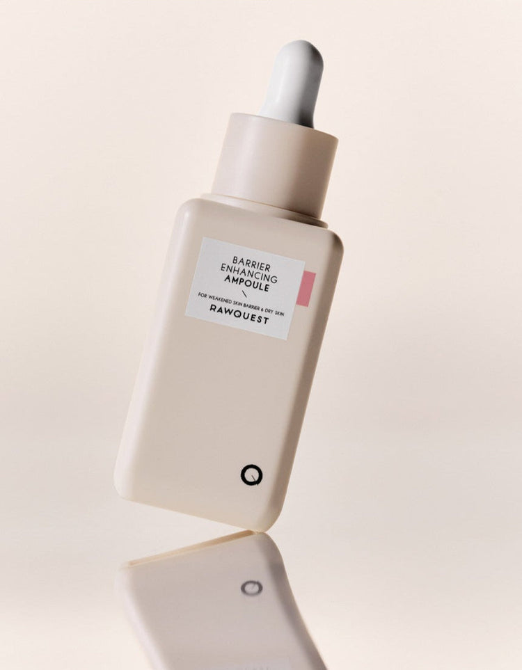 ProtoClinical k-beauty product label panel on a light background.