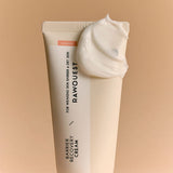 ProtoClinical k-beauty RAWQUEST Barrier Recovery Cream 80ml shown as a vertical silhouette with warm tan sides and a pale pink center on a light background