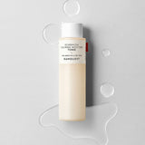 ProtoClinical k-beauty RAWQUEST Echinacea Calming Moisture Toner 200ml abstract graphic with pale cream and soft gray vertical forms on a light lavender background