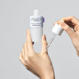 ProtoClinical k-beauty soft aqua and beige beauty graphic on a light background.