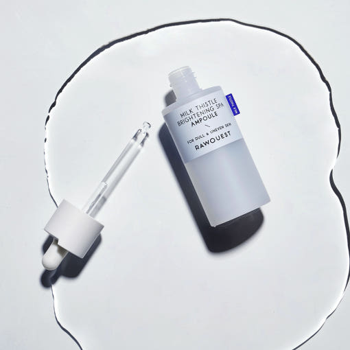 ProtoClinical k-beauty pale blue beauty detail with a muted olive vertical center on a light background.